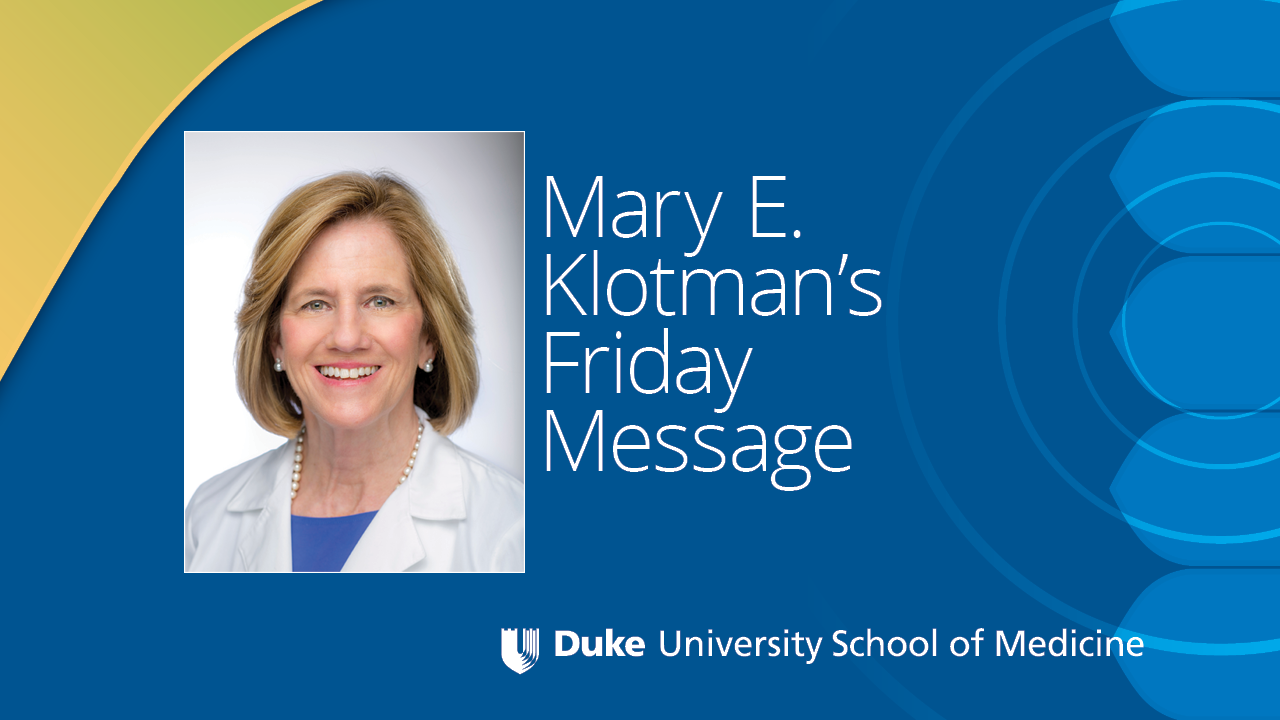 Mary Klotman's Friday message video thumbnail