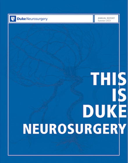 Duke Neurosurgery Annual report cover
