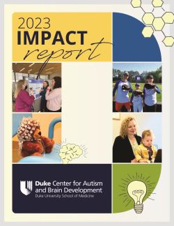 Duke Center for Autism Annual Report Cover