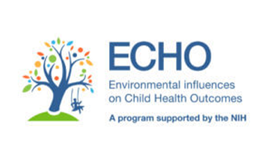 ECHO logo; environmental influence on child health outcomes. A program supported by the NIH