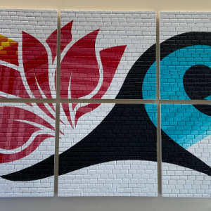a polyptych of the AAPI logo